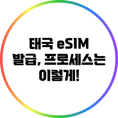 태국 eSIM 발급, 프로세스는 이렇게!