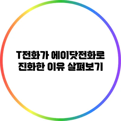 T전화가 에이닷전화로 진화한 이유 살펴보기