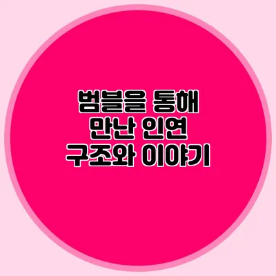 범블을 통해 만난 인연 구조와 이야기